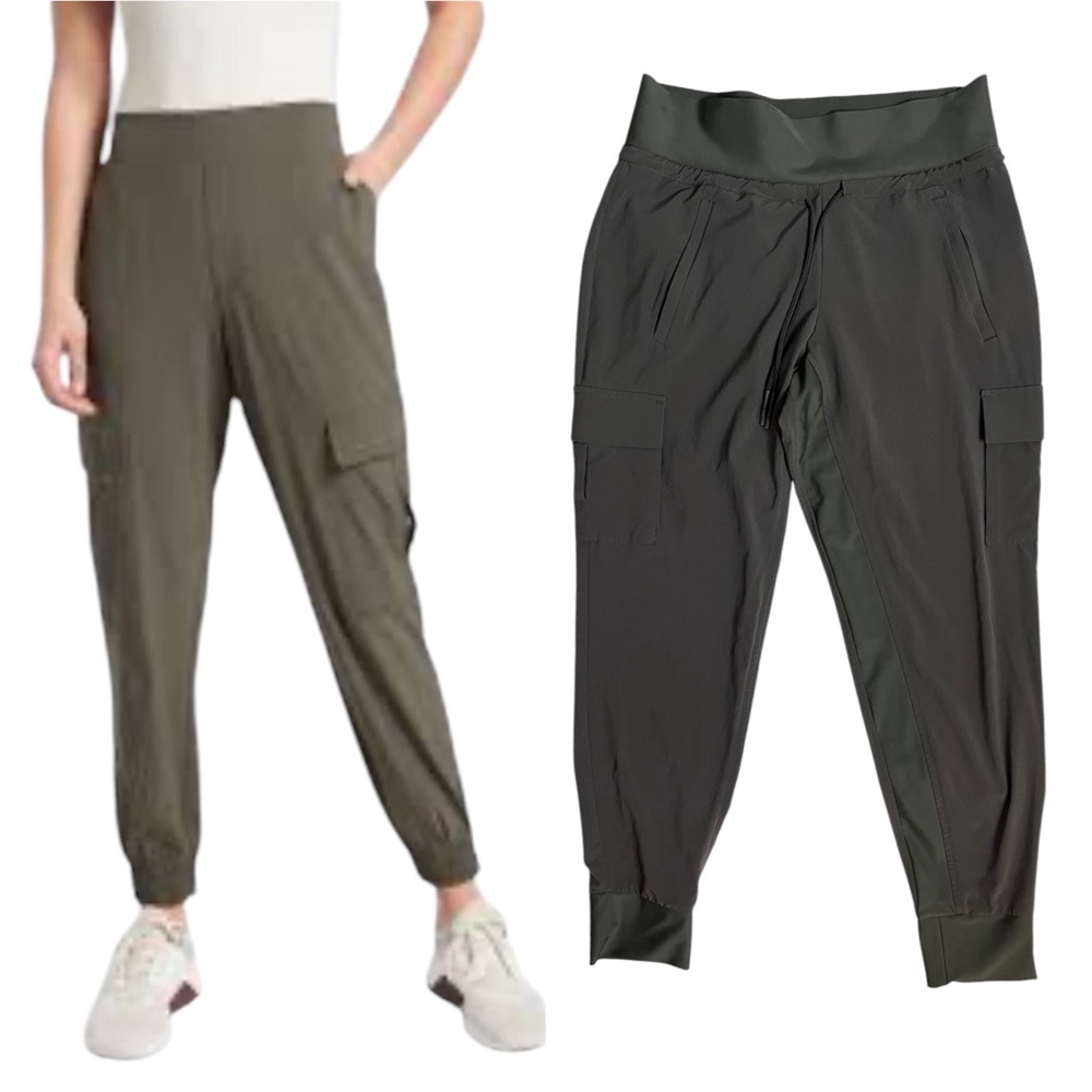 Athleta Moss Olive Green Sutton Utility Cargo Jogger Pants 4